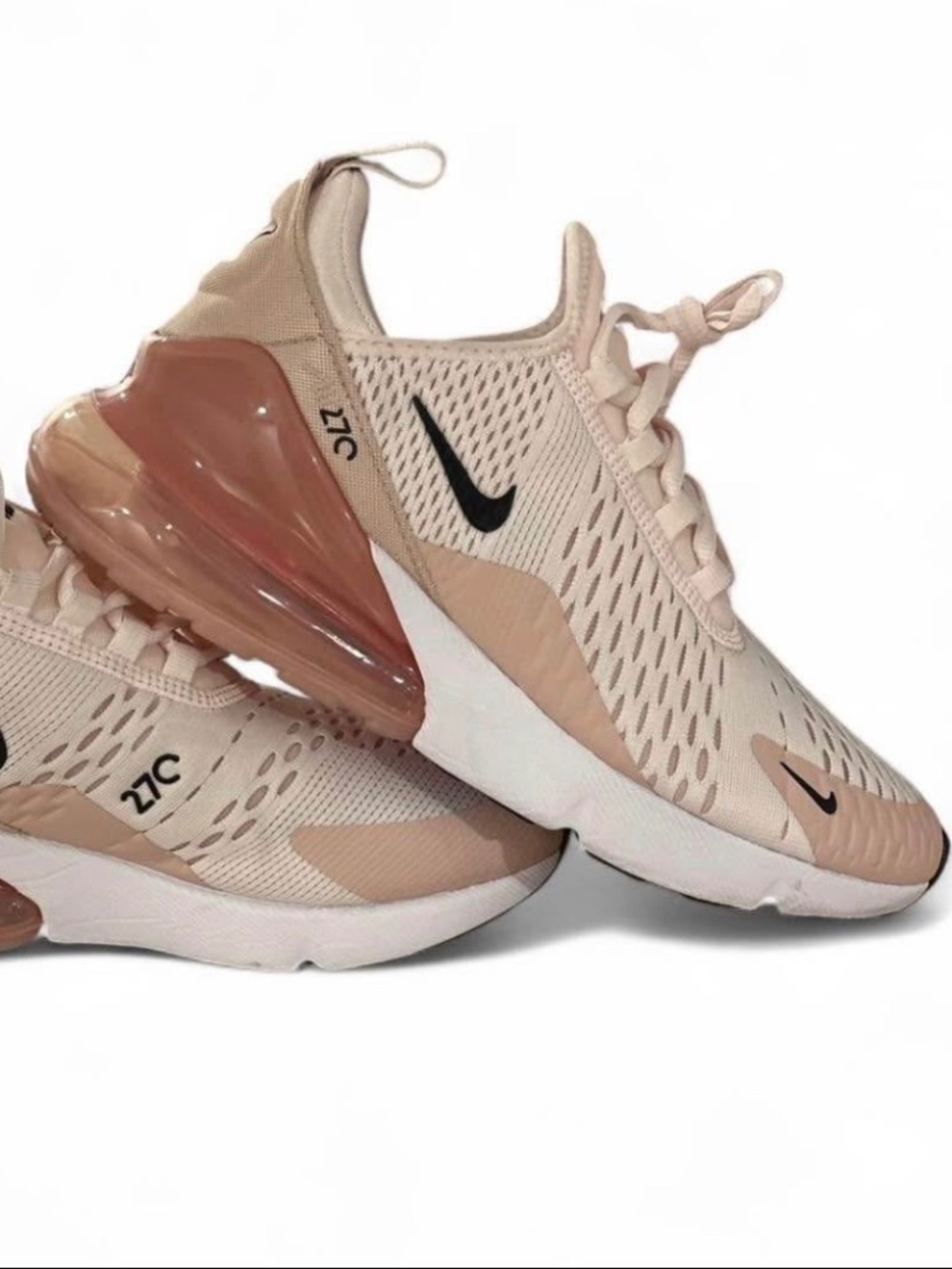 NIKE Light Pink Air 270 Sneakers